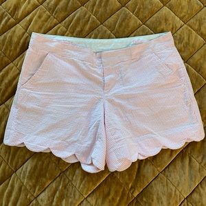 Lilly Pulitzer seersucker pink buttercup shorts